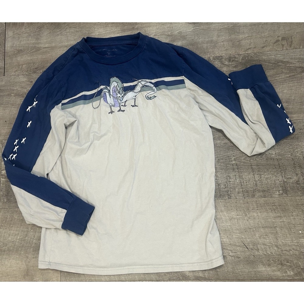 VTG Spirited Away Shirt Medium Embroidered Haku Shikigami Long Sleeve BoxLunch